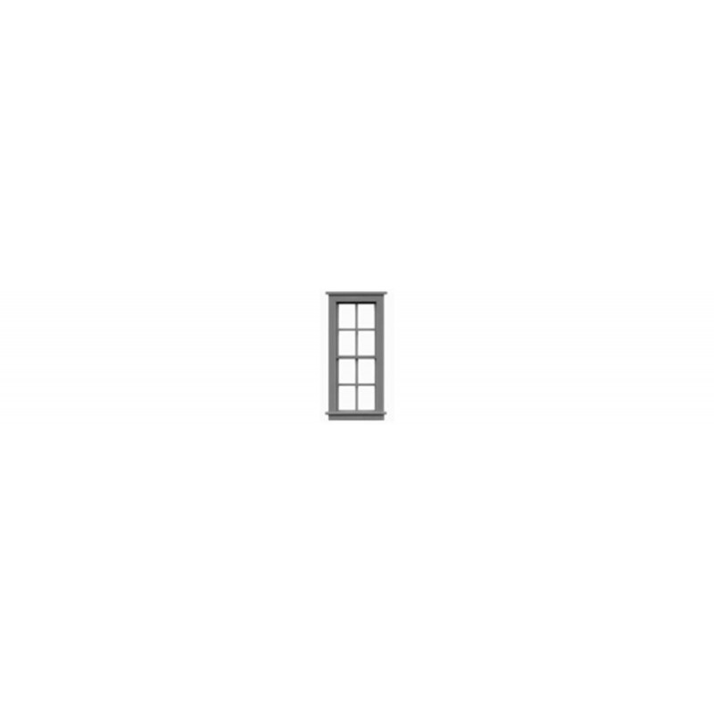 HO Windows - Double Hung pkg12 4/4 - Scale 30 x