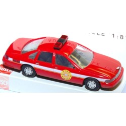 HO Chevrolet Caprice Firechief red car