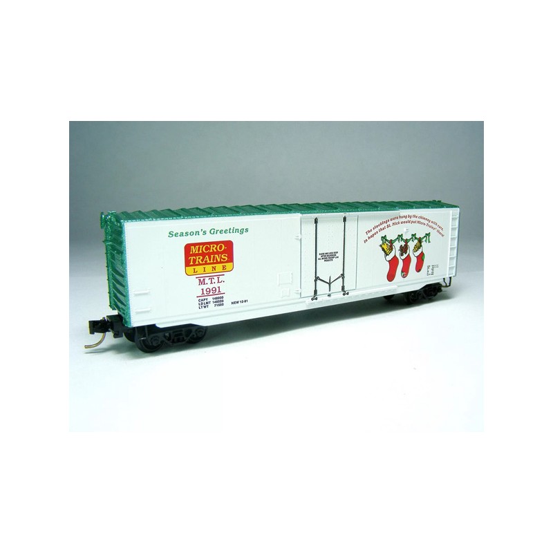 N 50' std Box Car Holiday Car 1991