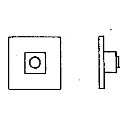 On Schraube 6 sq. washer 2-1/2 nuts 10 Messing