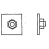 On Schraube 6 sq. washer 2-1/2 hex 10 Messing